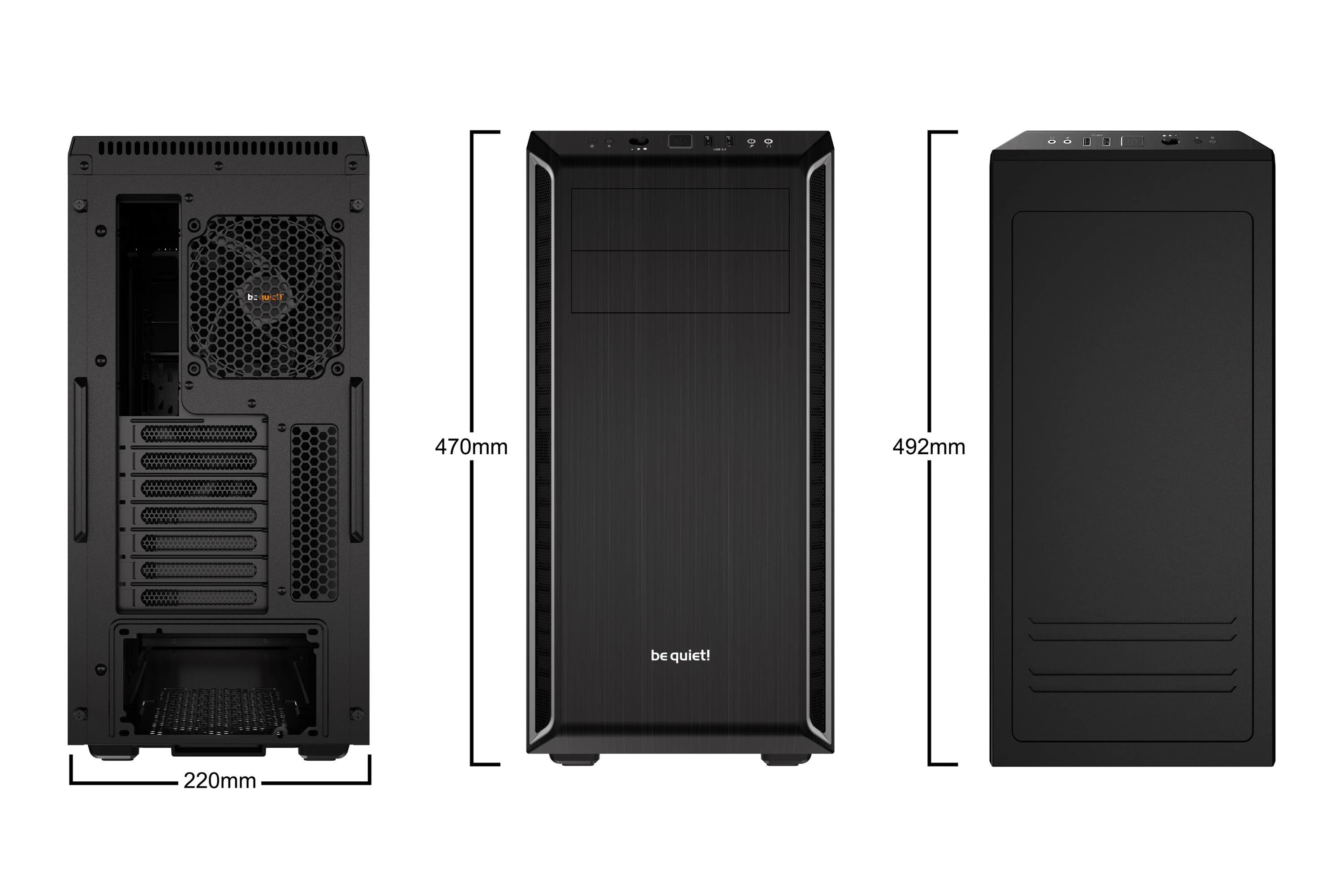 BE QUIET PURE BASE 600 Sidabrinis Midi Tower