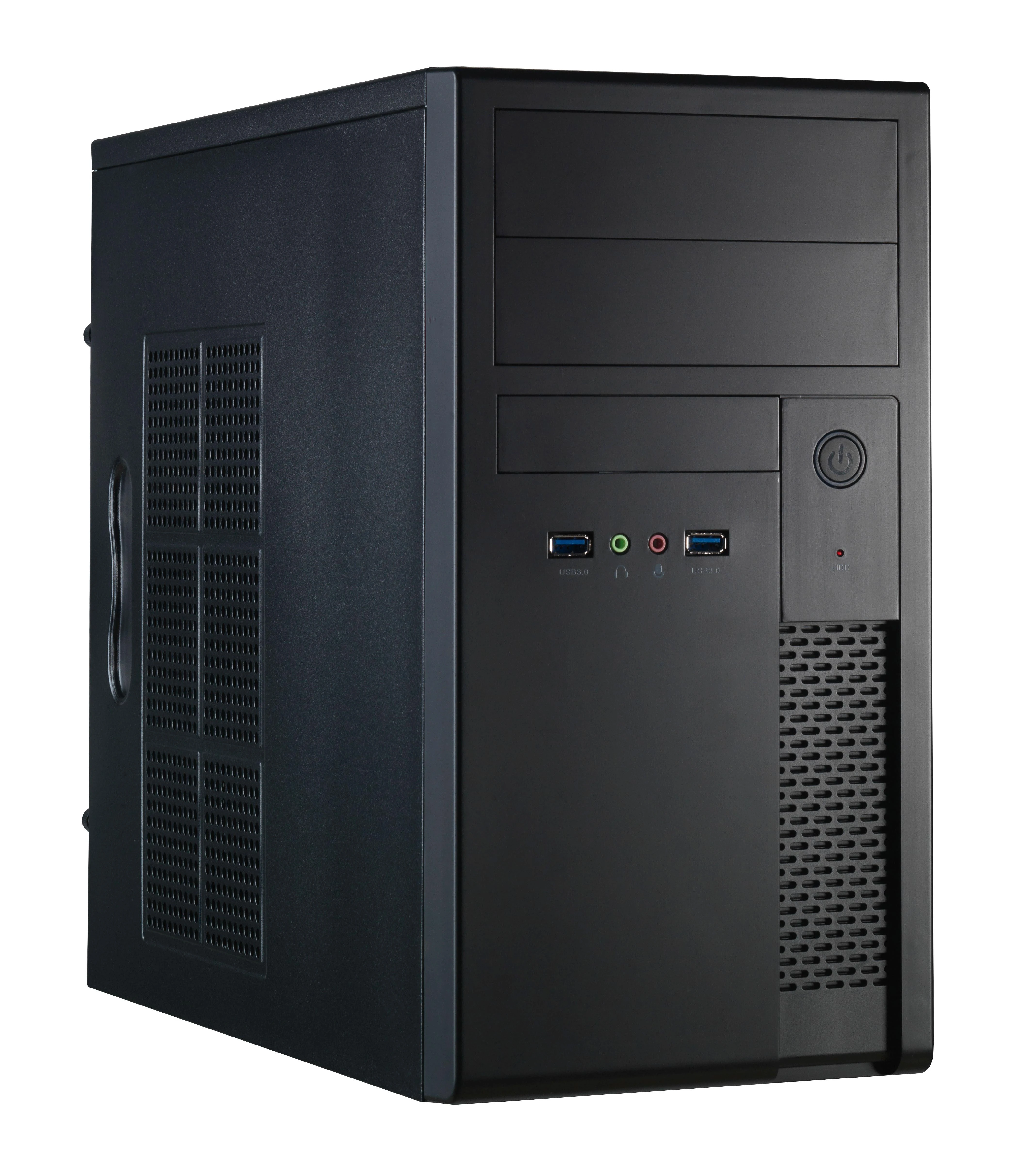 Korpusas Chieftec Elox XT-01B-350GPB (Micro ATX, juodos spalvos)