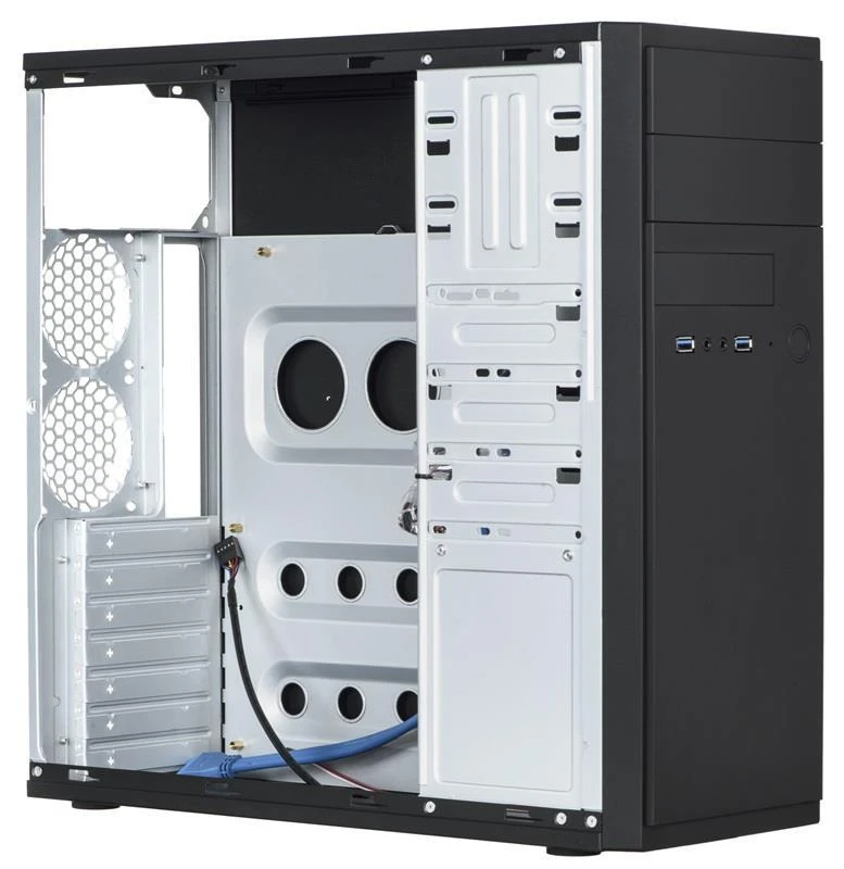 Chieftec HQ-01B-OP kompiuterio dėklas Midi Tower Juodas