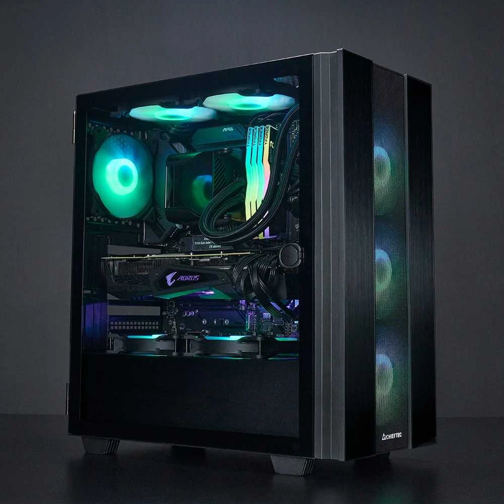 CHIEFTEC Hunter 2 gaming chassis ATX Juodas