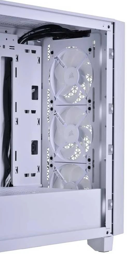 Corsair | RGB Tempered Glass PC Case | 3000D | Side window | Mid-Tower | Baltas