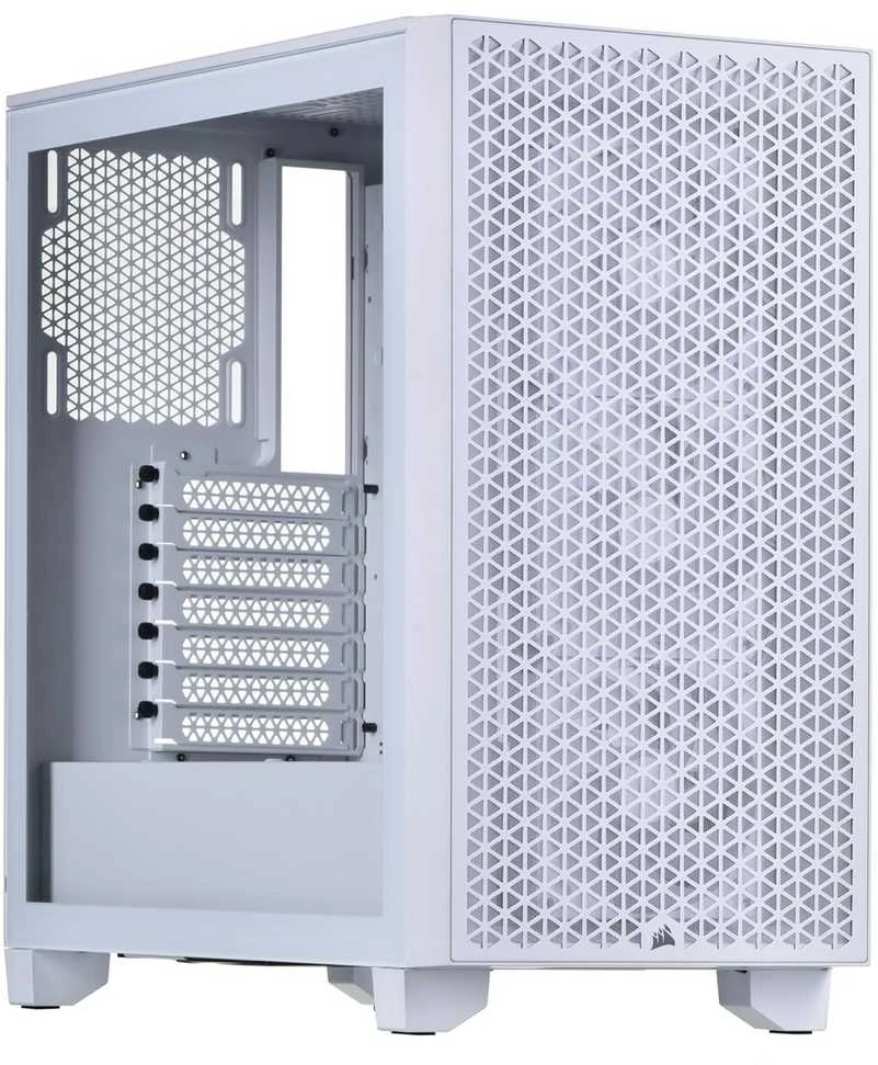 Corsair | RGB Tempered Glass PC Case | 3000D | Side window | Mid-Tower | Baltas