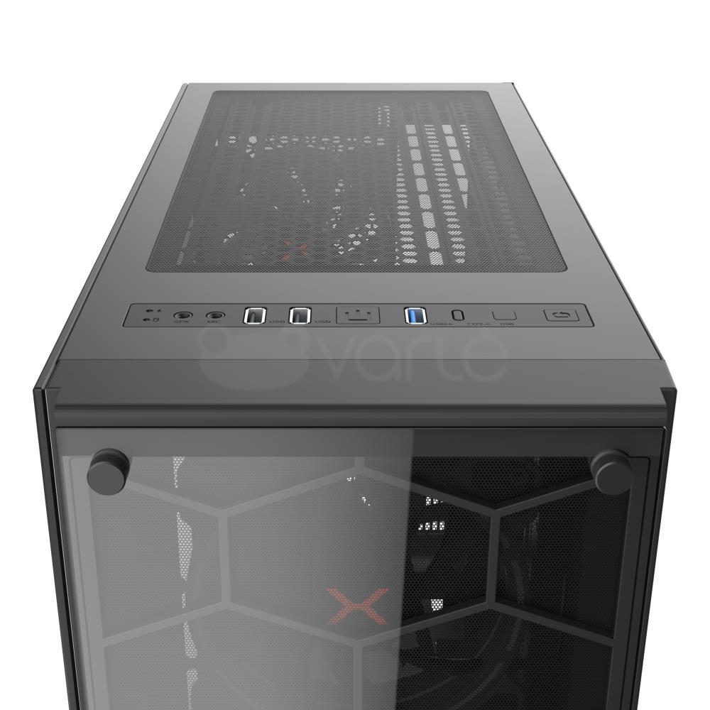 Korpusas KRUX Leda KRX0007, juodas
