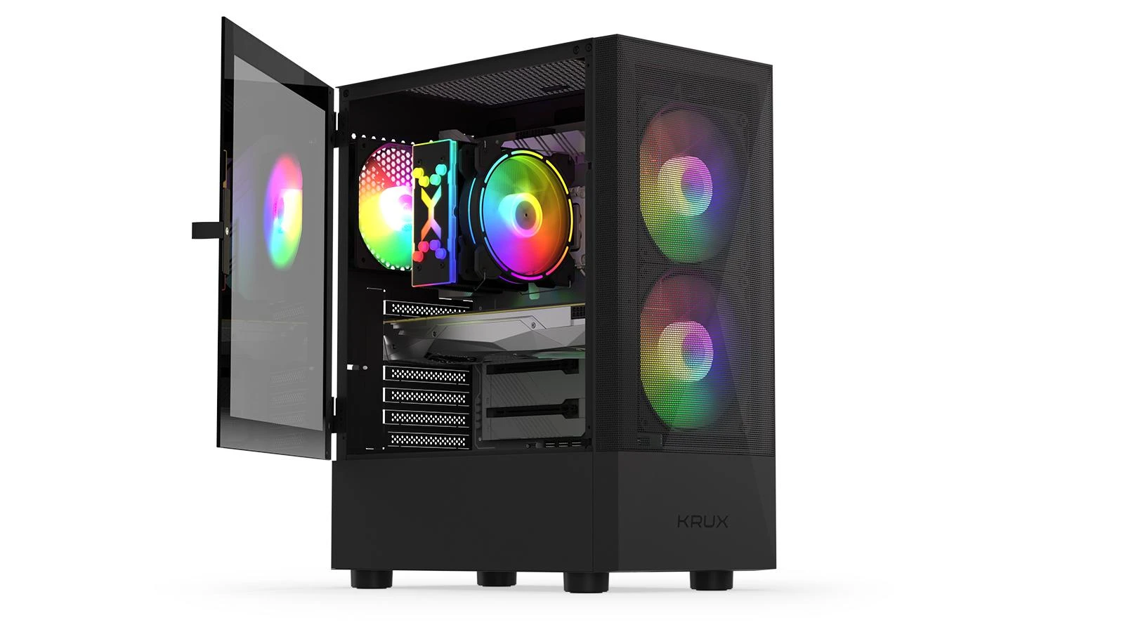 Kompiuterio korpusas  Krux Vako RGB /KRX0132