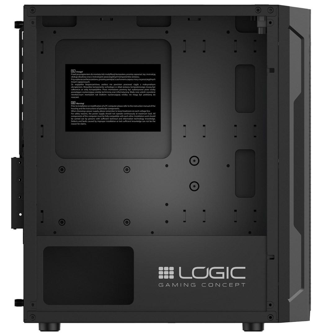 Modecom kompiuterio korpusas be maitinimo šaltinio Logic Aramis ARGB MINI USB 3.0