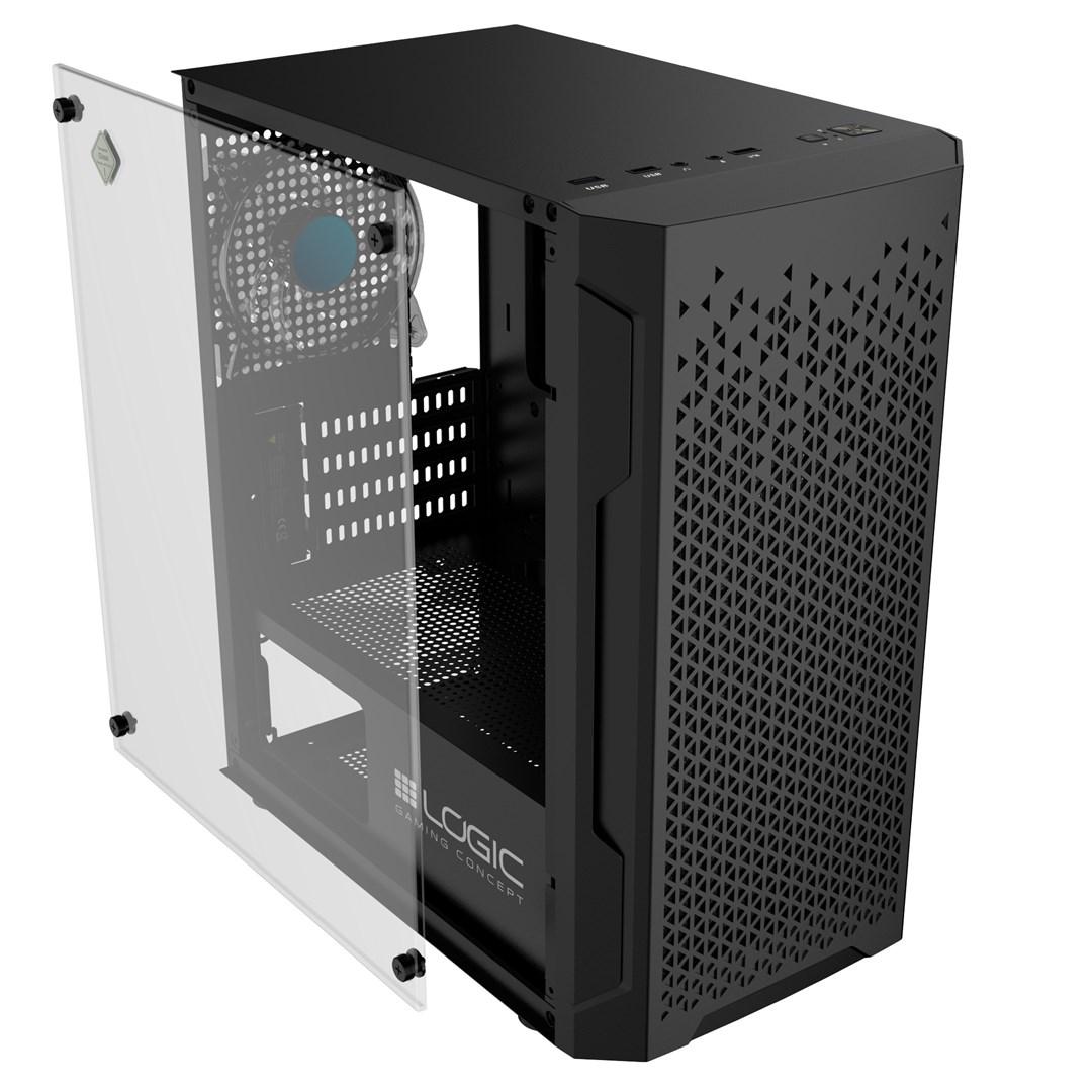 Modecom kompiuterio korpusas be maitinimo šaltinio Logic Aramis ARGB MINI USB 3.0