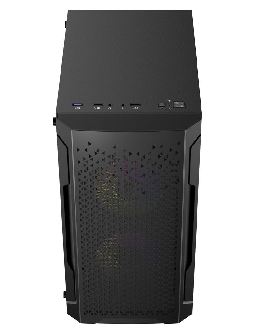 Modecom kompiuterio korpusas be maitinimo šaltinio Logic Aramis ARGB MINI USB 3.0