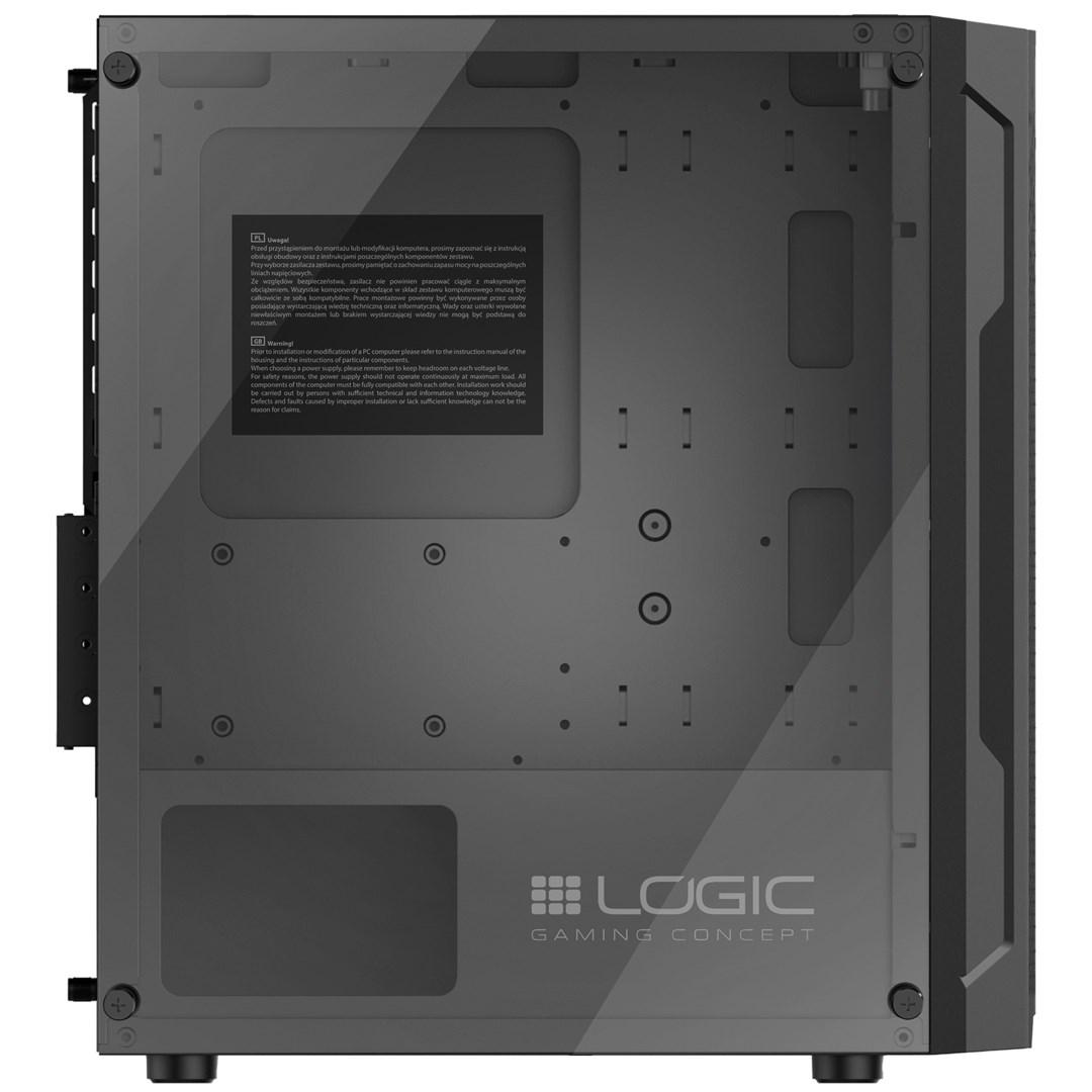 Modecom kompiuterio korpusas be maitinimo šaltinio Logic Aramis ARGB MINI USB 3.0