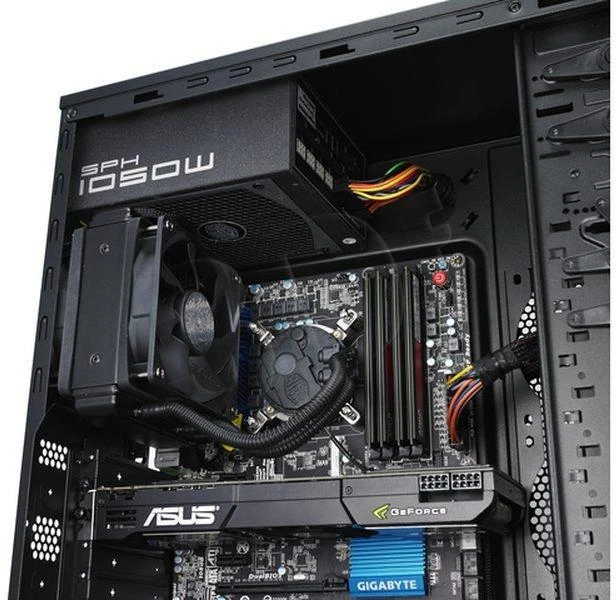 Cooler Master Force 500 USB 3.0 x1, USB 2.0 x2, Mic x1, Spk x1, Juodas, ATX, Maitinimo šaltinis nėra