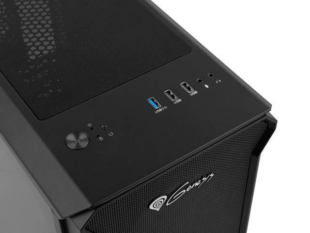 Housing NATEC Genesis Irid 503 NPC-1558 (Micro ATX, Mini ITX, juodos spalvos)