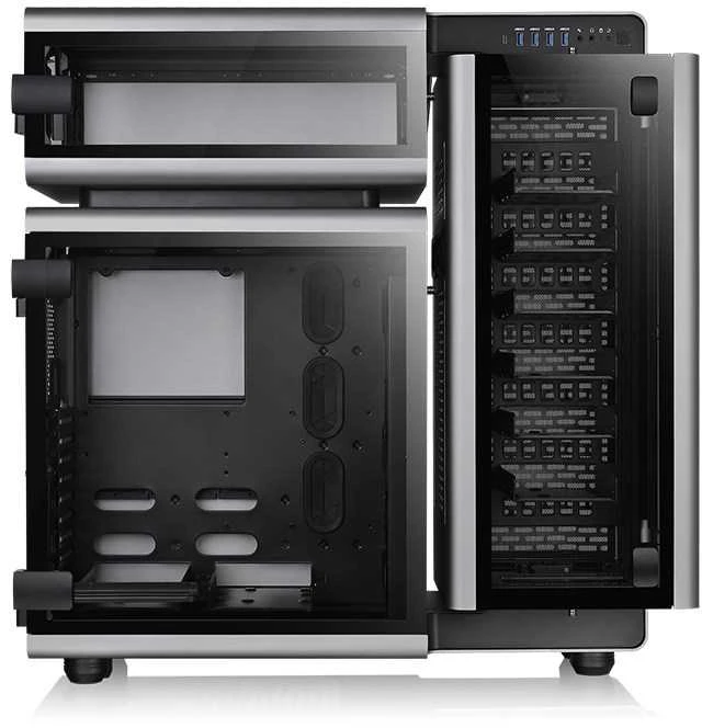 Korpusas Thermaltake LEVEL 20 RGB CA-1J9-00F9WN-00 (ATX, Extended ATX, Micro ATX, Mini ITX, pilka spalva)