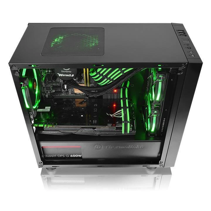 Housing Thermaltake Versa H17 Window CA-1J1-00S1WN-00 (Micro ATX, Mini ATX, juodos spalvos)