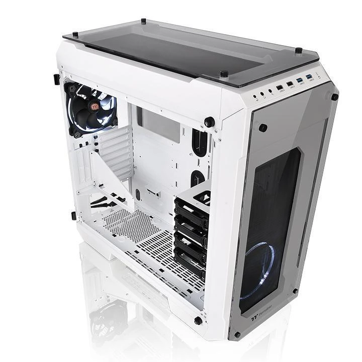 Thermaltake View 71 Riing grūdintas stiklas, sniegas