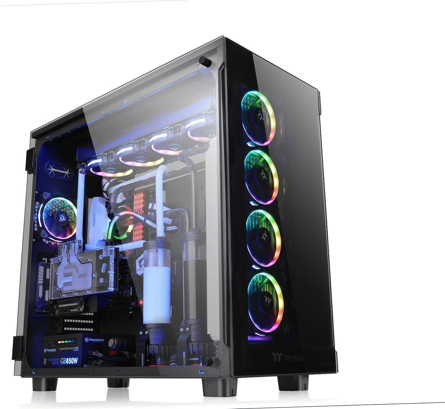 Korpusas Thermaltake View 91 RGB TG CA-1I9-00F1WN-00 (ATX, Extended ATX, Micro ATX, Mini ITX, XL-ATX, juodos spalvos)