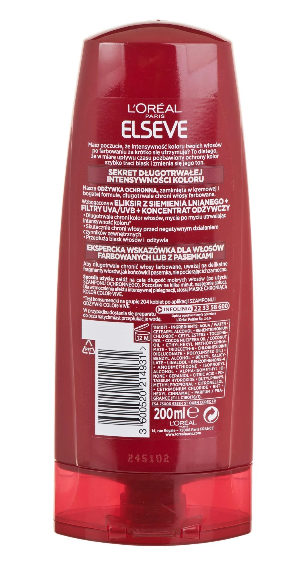 L'Oreal Paris Elseve Color-Vive, 200 ml