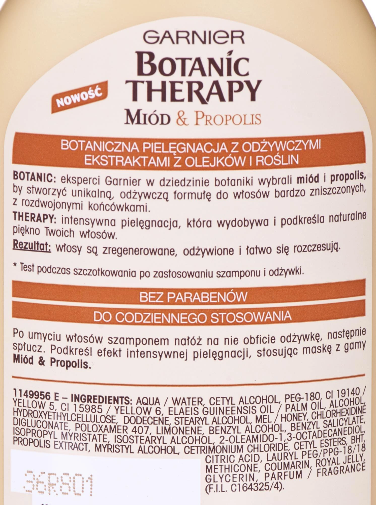 Garnier Botanic Therapy medus ir propolis, 200 ml