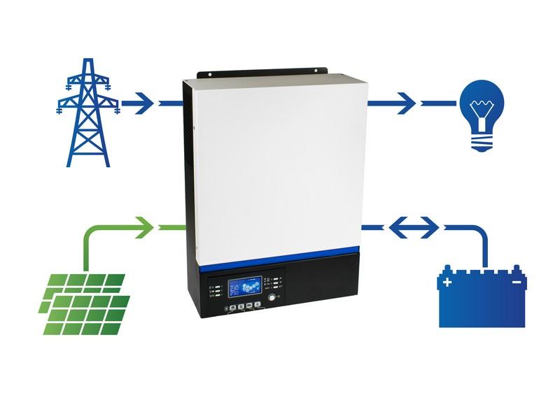 Hibridinis hibridinis saulės inverteris AZO Digital ESB 3KW-24