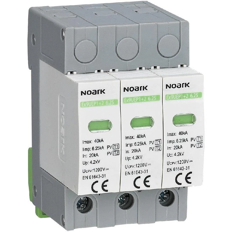 Orno Viršįtampio ribotuvai Noark 111760 Ex9UEP1 + 2 6.25R 3P 1000 EU