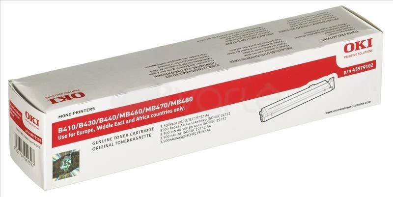 OKI toner juodas for B410 B430 B440 MB460 MB470 MB480 3.500pages