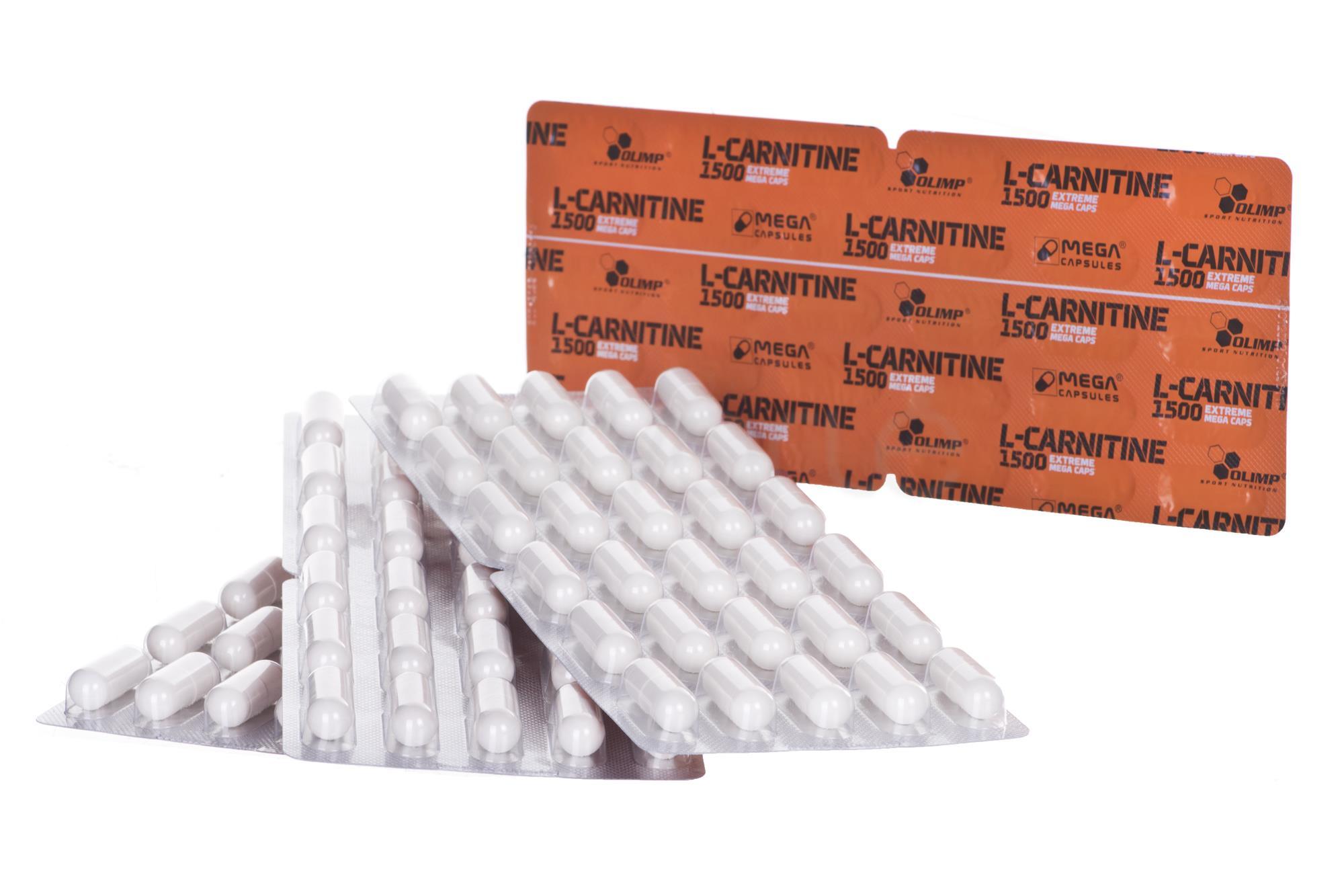 Olimp L-Karnitinas 1500 Extreme Mega Caps - 120 Kapsulių