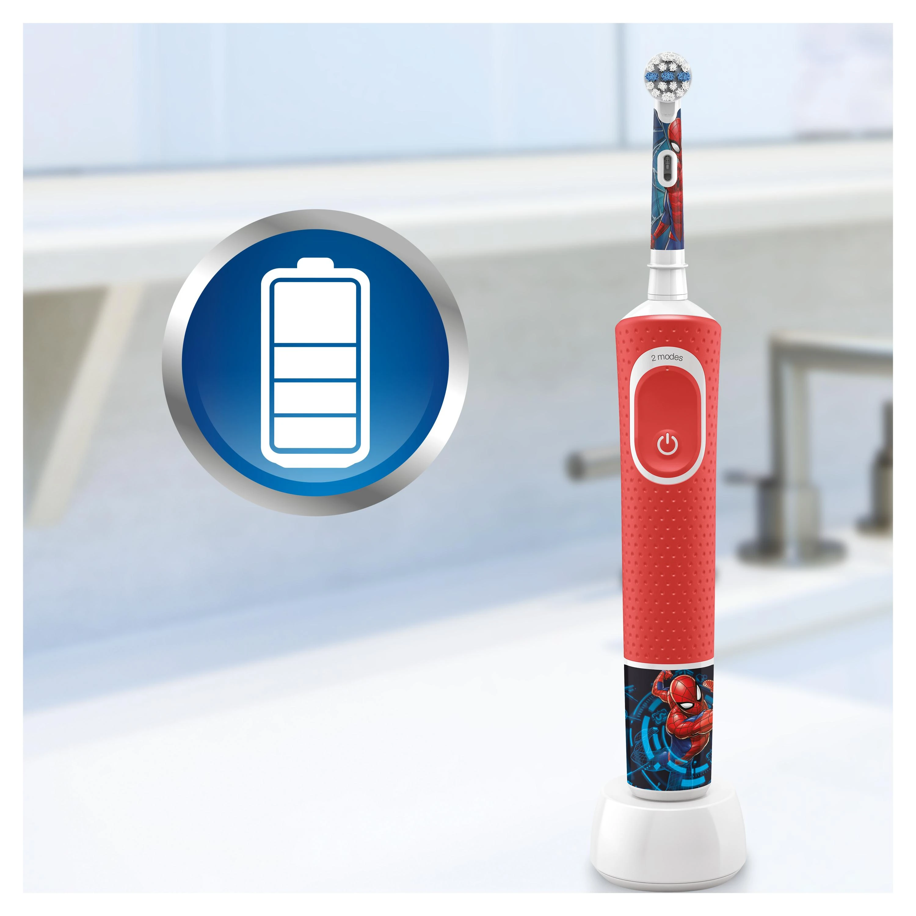 Elektrinis dantų šepetėlis ORAL-B BRAUN D100 SPIDERMAN