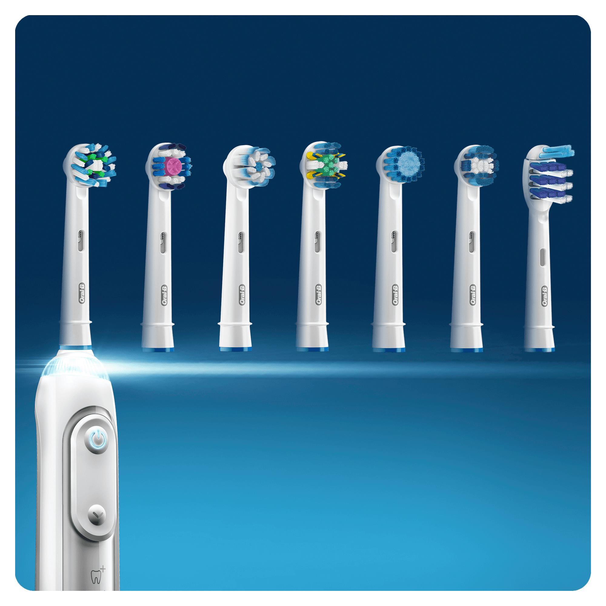 Dantų šepetėlis Oral-B CrossAction 80248026 dantų šepetėlio galvutė 2 vnt Mėlyna, Balta