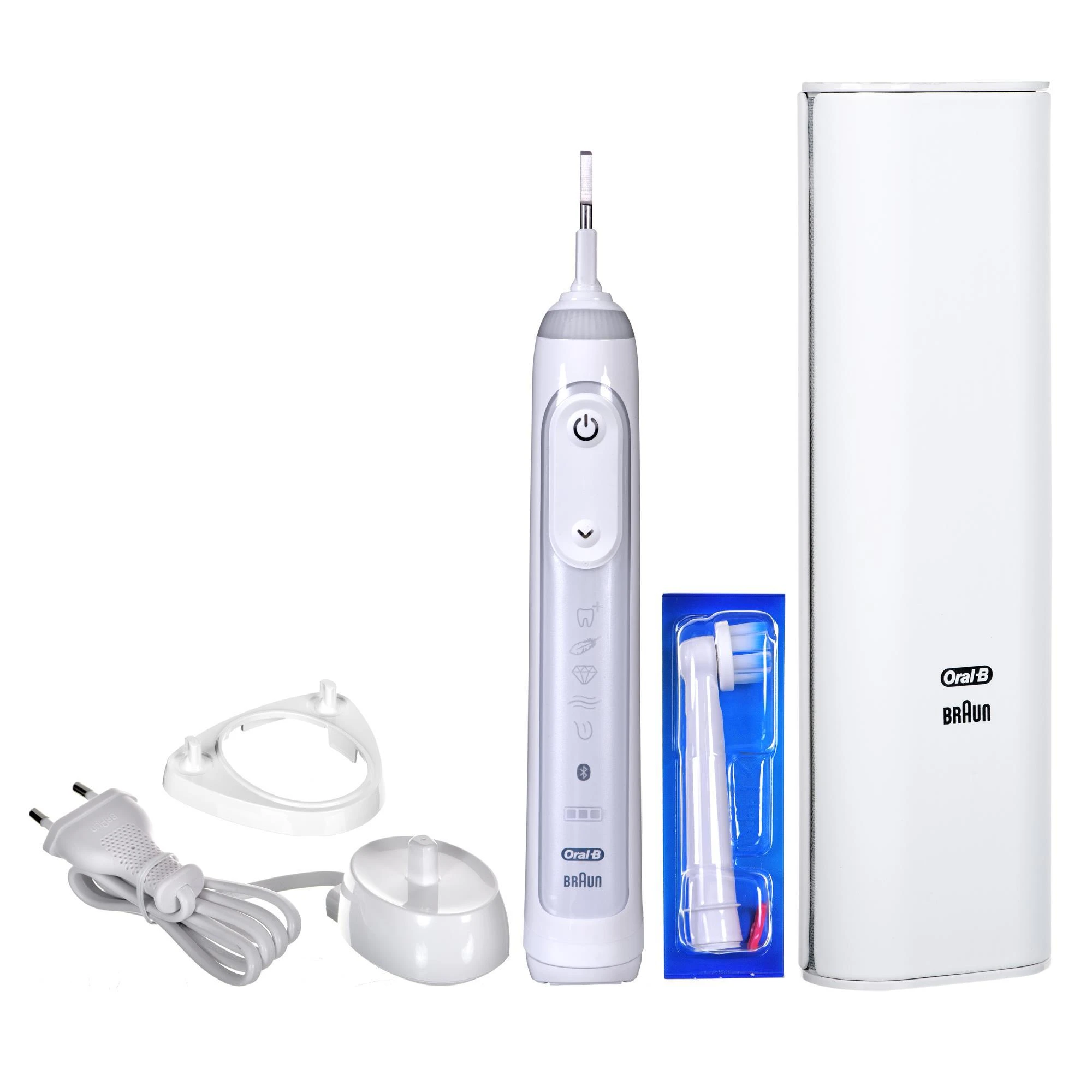Oral-B Electric dantų šepetėlis Genius X 20100S Įkraunamas, Suaugusiems, Šepetėlių skaičius galvutės įeina 1, Number of teeth brushing modes 6, Sonic technology, Baltas