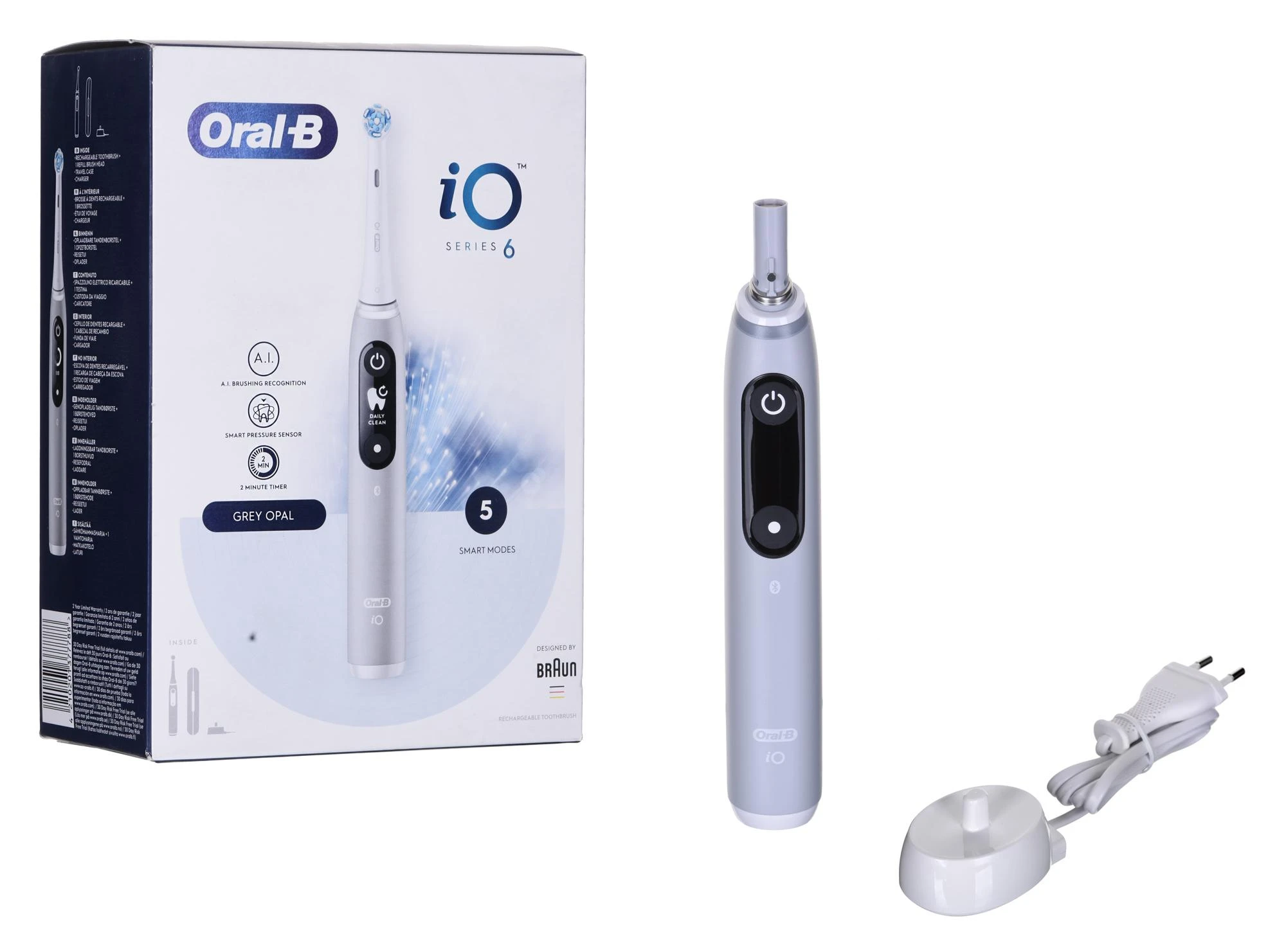 Dantų šepetėlis Oral-B iO 6 Pilkas Opal UC