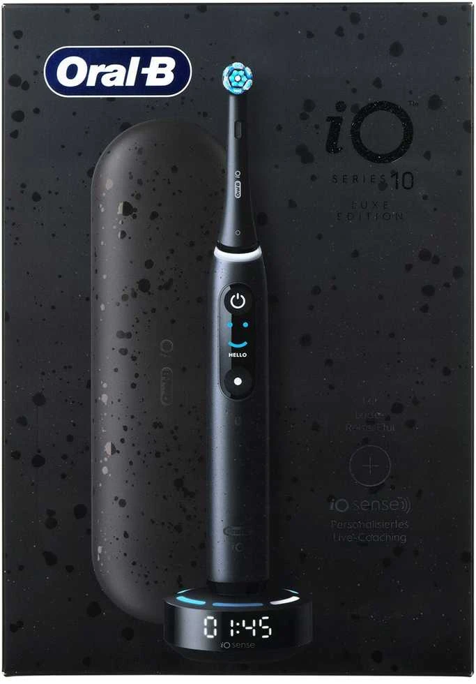 Oral-B iO Series 10 Juodas Onyx Luxe dantų šepetėlis