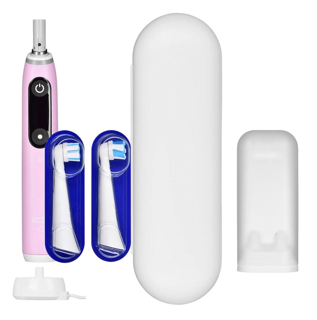 Oral-B Dantų šepetėlis + Travel Case | iO6 | Įkraunamas | Suaugusiems | Šepetėlių skaičius galvutės įeina 1 | Number of teeth brushing modes 5 | Rožinė