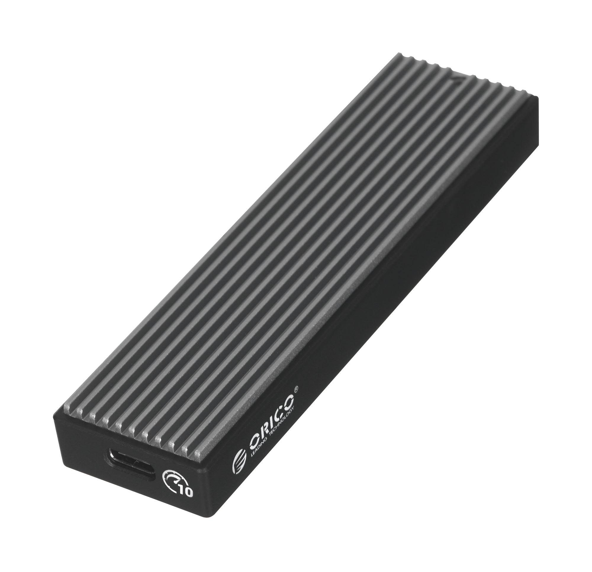 Išorinio disko korpusas SDD M.2 Orico NVME USB-C 3.1 Gen.2 10Gbps – juodas
