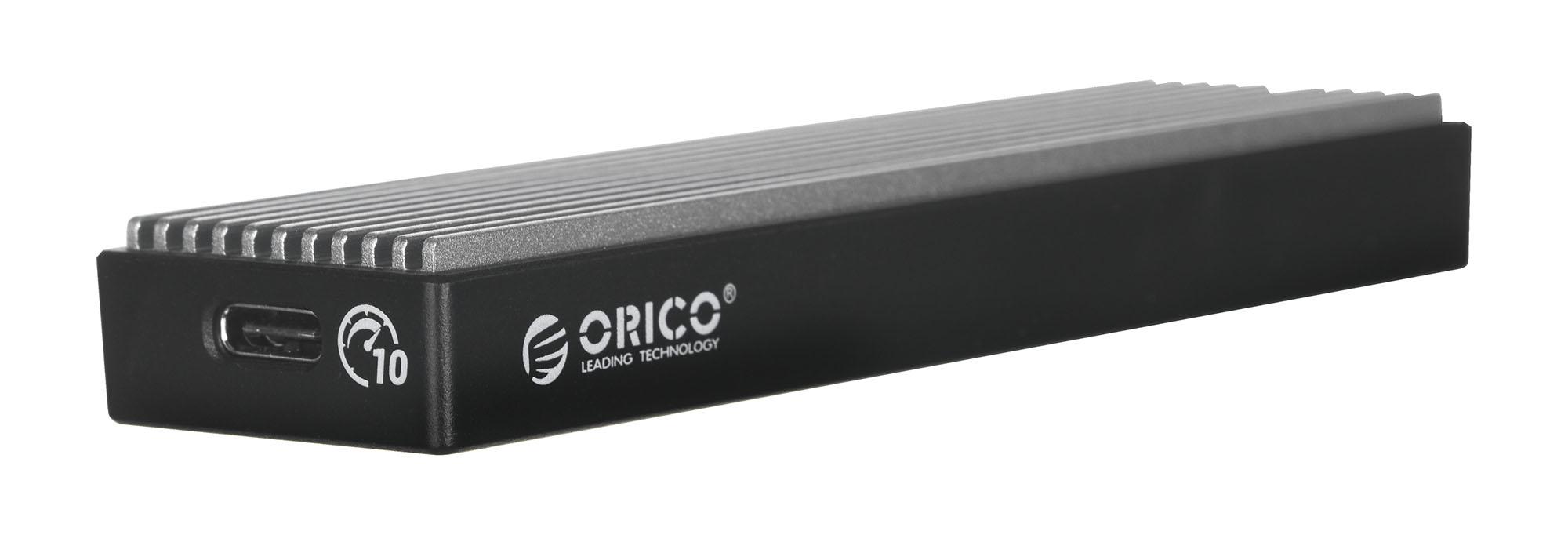 Išorinio disko korpusas SDD M.2 Orico NVME USB-C 3.1 Gen.2 10Gbps – juodas