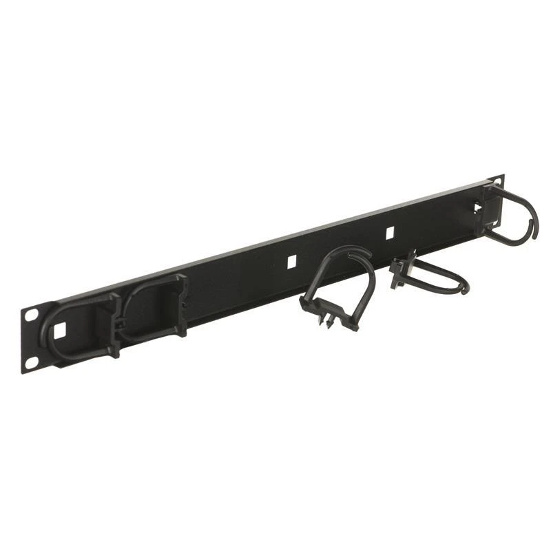 TRITON 19" įrišimo skydelis 1U 5x plastikinė rankena, juoda