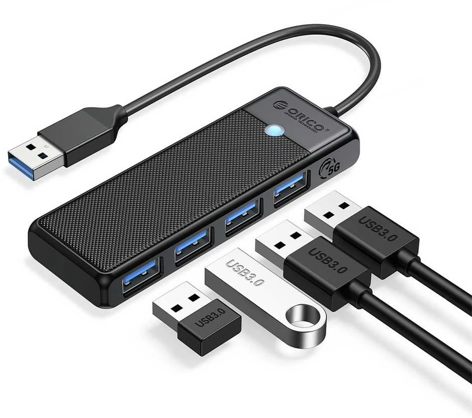Adapteris Hub 4in1 Orico USB 3.0