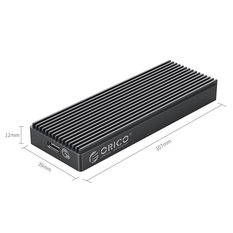 ORICO NVMe M.2 SSD dėklas USB 3.2 Gen 2x2 20 Gb/s iki 2000 MB/s M2PAC3