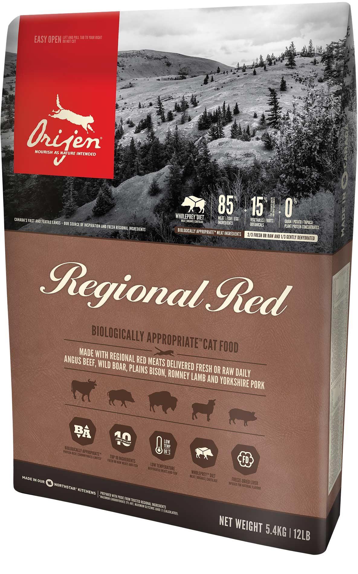ORIJEN Cat Regional Raudona 5,4kg
