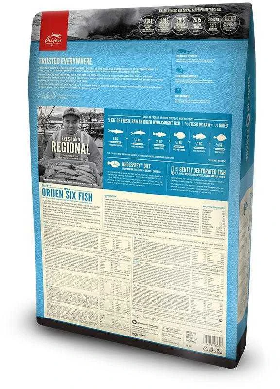 Orijen Six žuvis Adult 6 kg