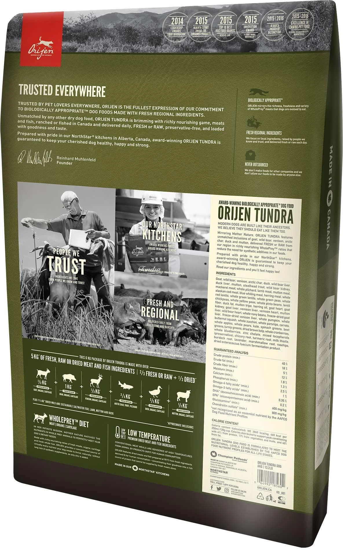Orijen Tundra sausas maistas šunims 11,4kg