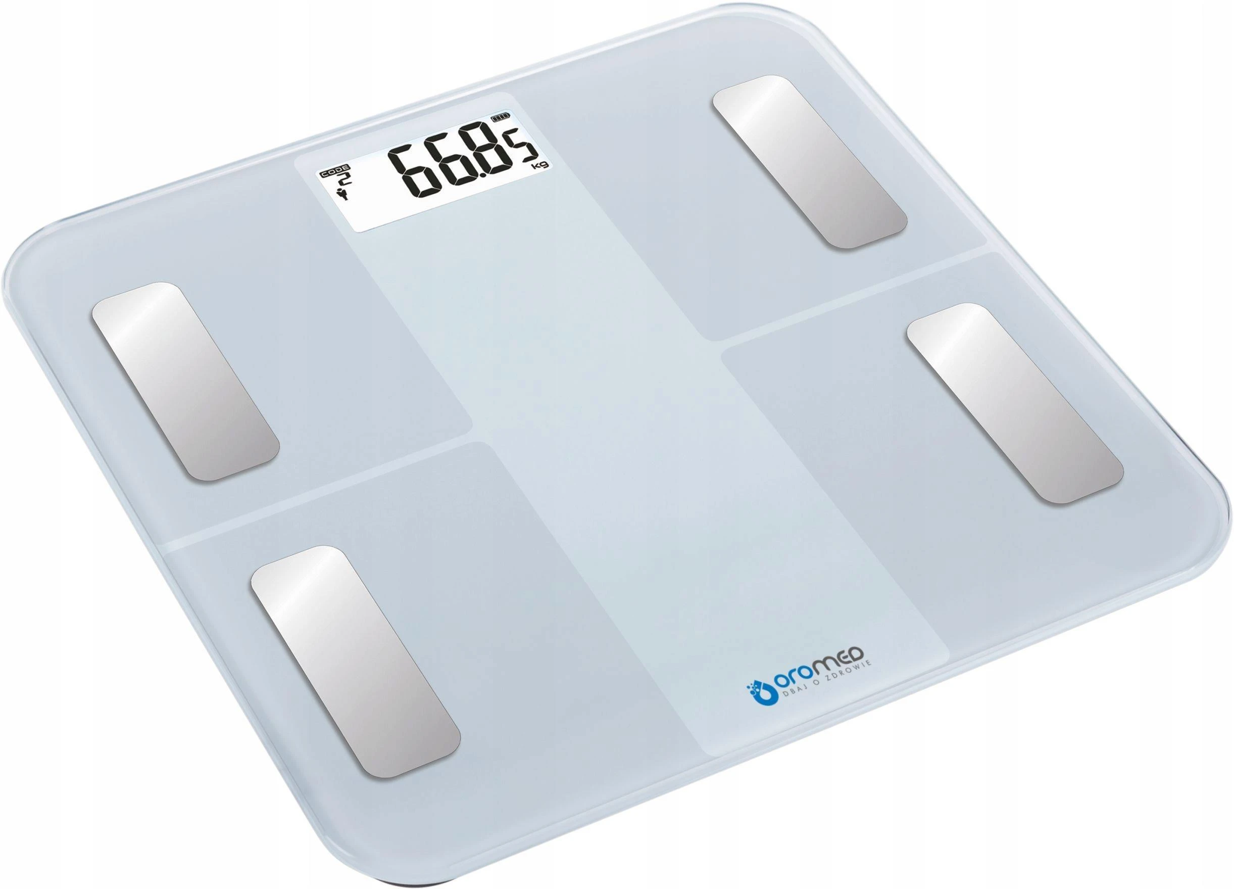 Virtuvinės svarstyklės Oro-med Vonios Svarstyklės - ORO-SCALE Bluetooth Baltos