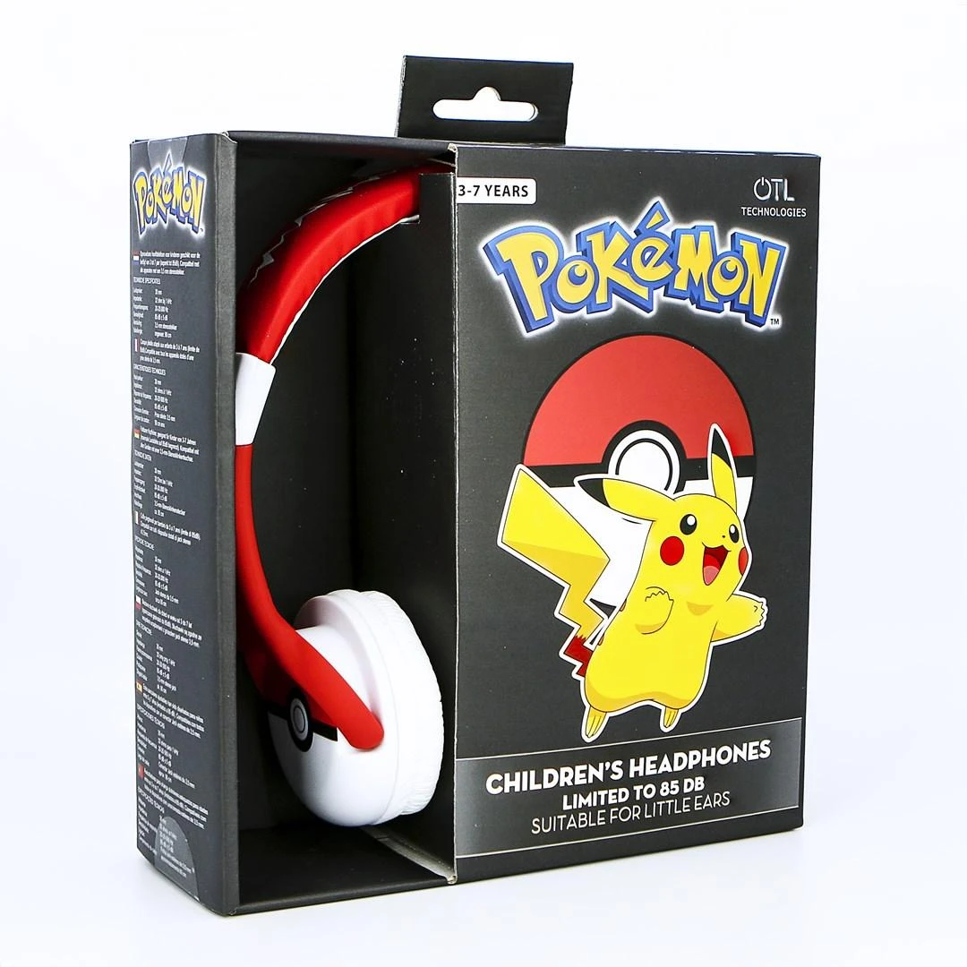 OTL Technologies Pokemon Pokeball ausinės vaikams, su laidu
