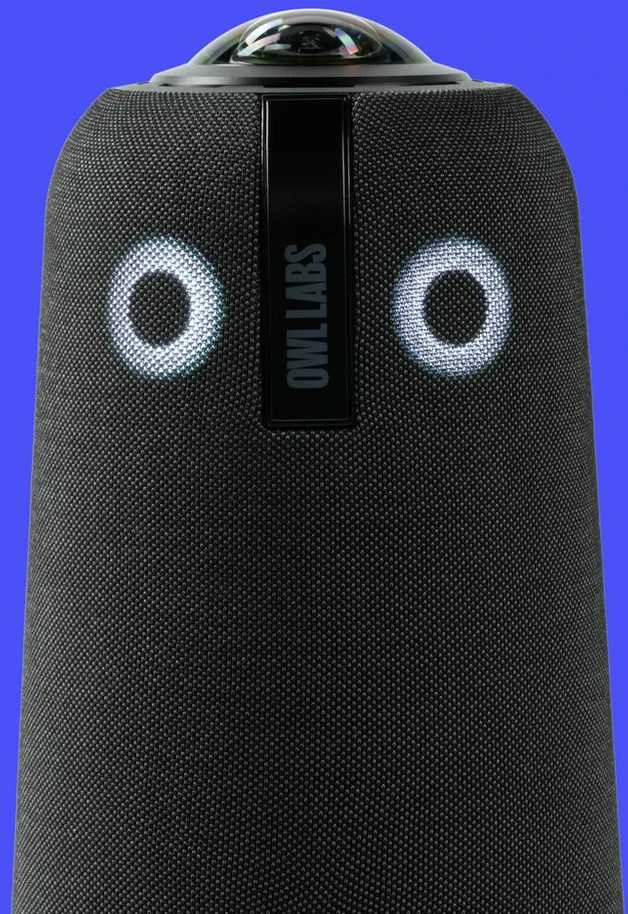 Owl Labs Meeting Owl 4+ 360 laipsnių, 4K išmanioji vaizdo konferencijų kamera, mikrofonas ir garsiakalbis (automatinis garsiakalbio fokusavimas, išmanusis priartinimas ir triukšmo išlyginimas)