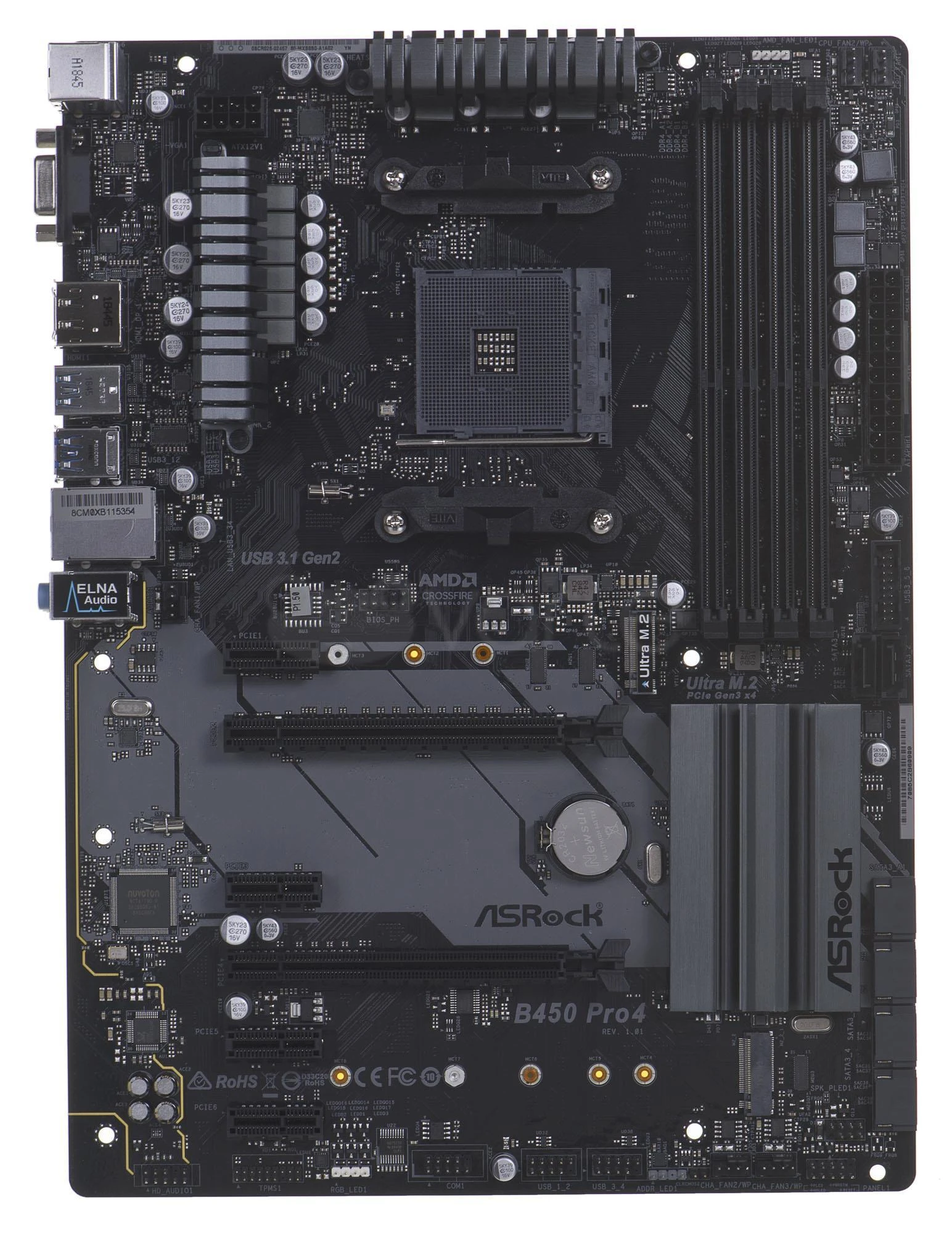 Pagrindinė plokštė ASROCK B450 Pro4