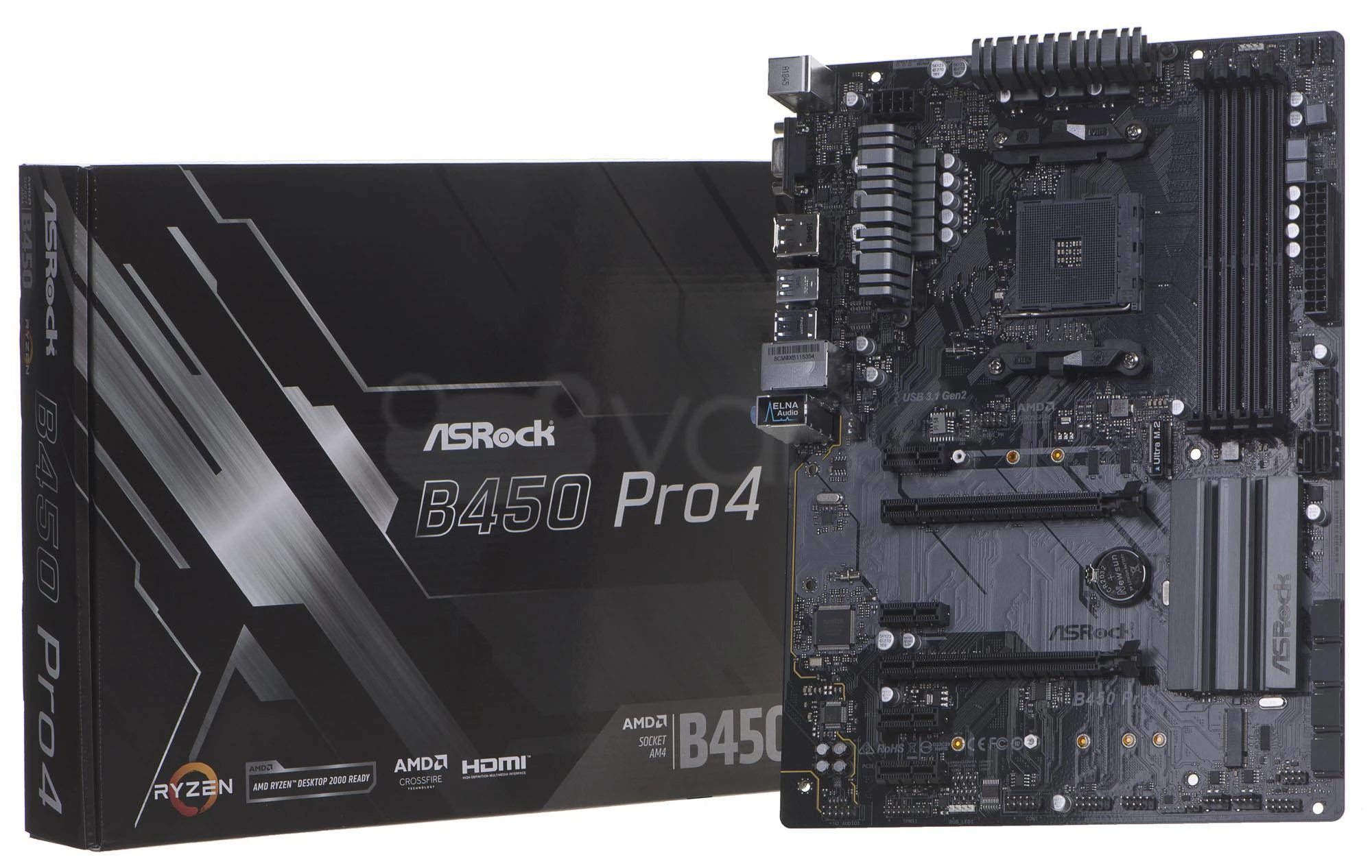 Pagrindinė plokštė ASROCK B450 Pro4
