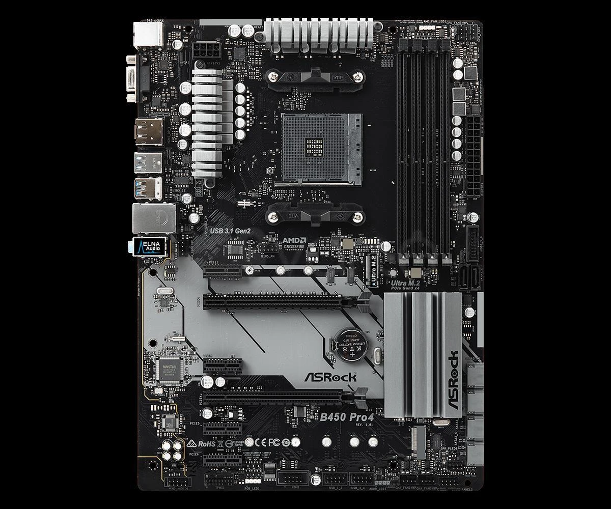 Pagrindinė plokštė ASROCK B450 Pro4