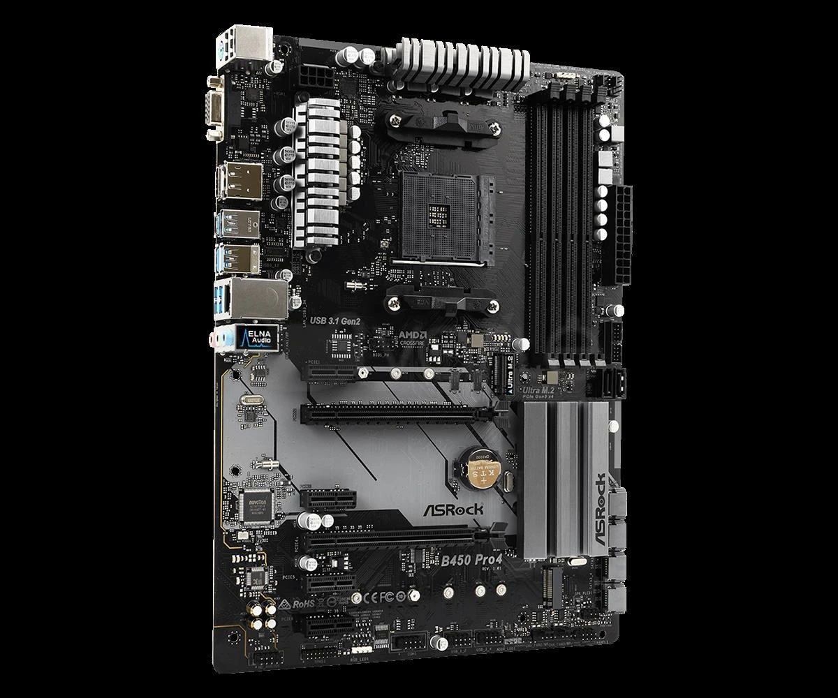 Pagrindinė plokštė ASROCK B450 Pro4