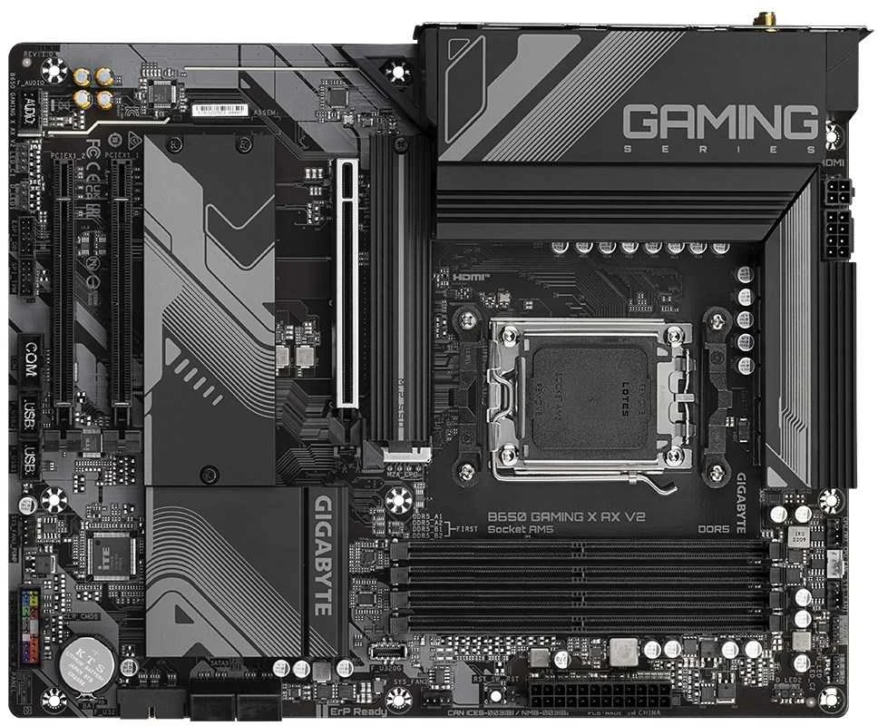 Pagrindinė plokštė GIGABYTE B650 GAMING X AX V2 AM5 4xDDR5 4xSATA 3xM.2