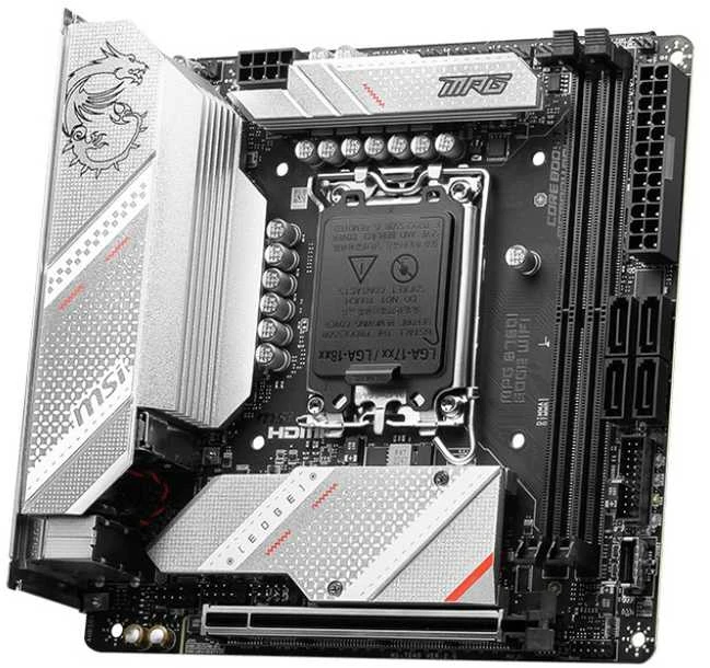 Pagrindinė plokštė MSI | MPG B760I EDGE WIFI | Procesorių šeima Intel | Procesoriaus lizdas LGA1700 | DDR5 DIMM | Atminties lizdai 2 | Palaikomos standžiojo disko sąsajos SATA, M.2 | SATA jungčių skaičius 4 | Mikroschemų rinkinys Intel B760 | Mini-ITX