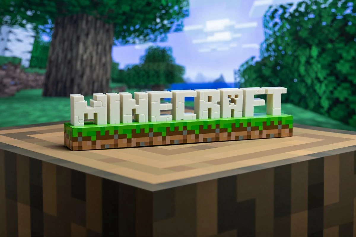 Paladone Minecraft Logo lempa