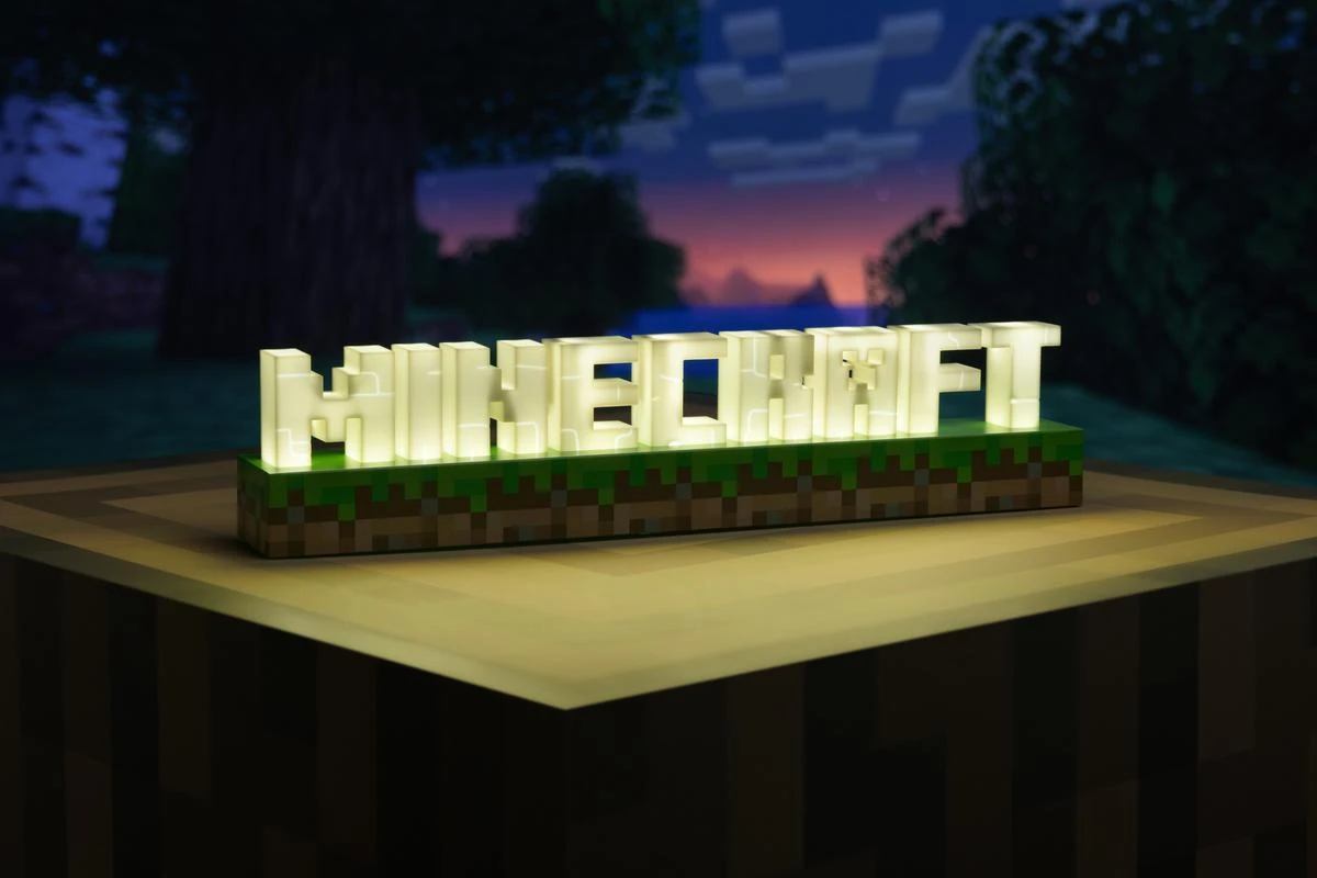Paladone Minecraft Logo lempa