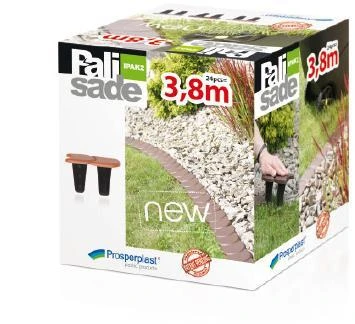 PROSPERPLAST PALISADA OGRODOWA PŁASKA 2 BRĄZOWA 3,8m
